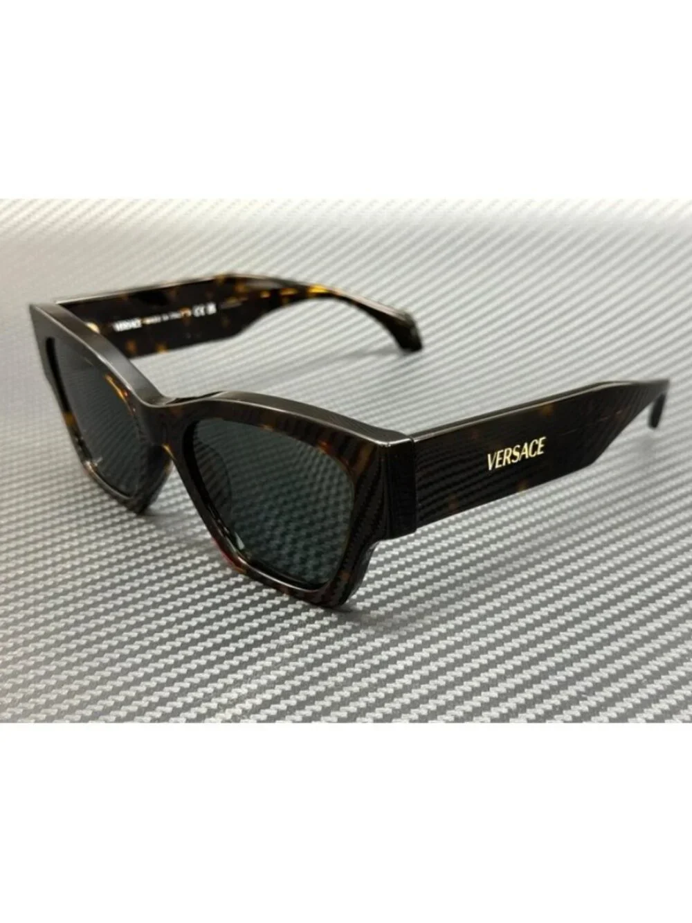 New Versace Women Havana Sunglasses 53-18-140